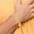 thumbnail image 4 of 10K Yellow Gold 11Mm Hand Polished Fancy Curb Link Bracelet (Width 11) (Length 9) - Jbsp, 4 of 5