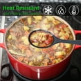 thumbnail image 4 of 4 cucharas de silicona para cocinar resistentes al calor, diseño higiénico, utensilios de cocina, cucharas para mezclar para cocina, hornear, agitar, mezclar (negro), 4 of 5