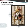thumbnail image 4 of Stupell Industries Farmhouse Vintage Arrangement in Vase Black Floating Frame Canvas Art, 17 x 25, by Petals Prints Design, 4 of 8
