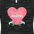 thumbnail image 4 of Inktastic World's Best Mom in Pink Heart with Flowers Women's T-Shirt, 4 of 5