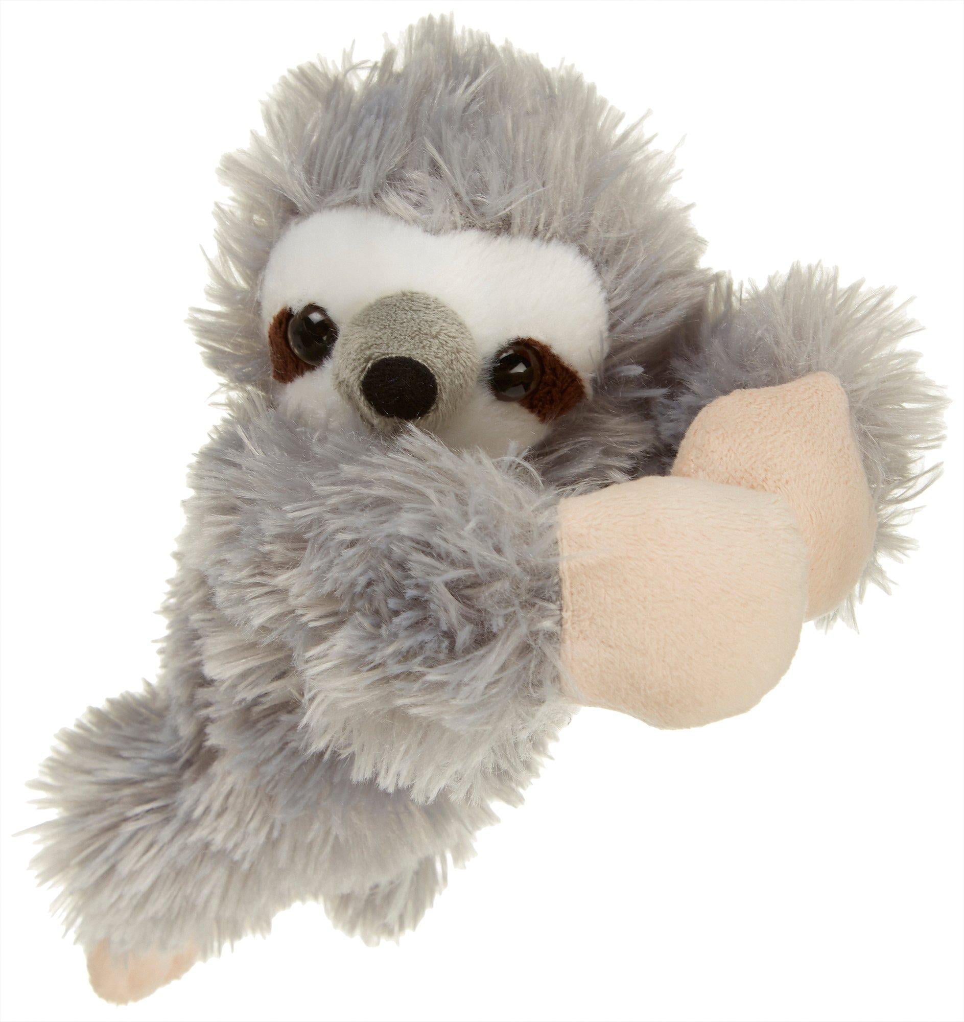 Wild Republic Huggers Sloth Plush, Slap Bracelet, Stuffed Animal, Kids  Toys, 8 inches 