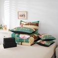 thumbnail image 4 of YST Coastal Lodge Cabin Starfish Seashell Comforter Set, 7-Piece, Tropical Summer Holiday, Queen, 4 of 4