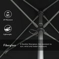 thumbnail image 3 of California Umbrella Venture 6' Silver Market Umbrella in Black, 3 of 5