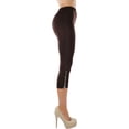 thumbnail image 4 of ToBeInStyle Women's One Size Studded Accent 32" Full Length Leggings, 4 of 7