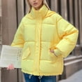 thumbnail image 6 of Spring Saving GaThRRgYP Womens Outerwear Coat,jacketsWomen's Fall and Winter Long Sleeved Warm Cotton Jacket, 6 of 6