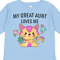 thumbnail image 4 of Inktastic My Great Aunt Loves Me with Cute Kitten and Flowers Boys or Girls Long Sleeve Toddler T-Shirt, 4 of 5