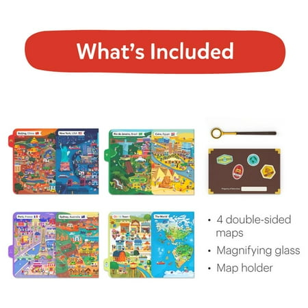 Osmo - Detective Agency Interactive Game - Ages 5-12 - Solve Global Mysteries - For iPad or Fire Tablet (Osmo Base Required)
