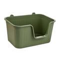 thumbnail image 1 of Caja de arena para gatos elevada, bandeja de arena para mascotas con parte abierta, fácil de limpiar para gatos de interior, orinal para Grande, 1 of 9