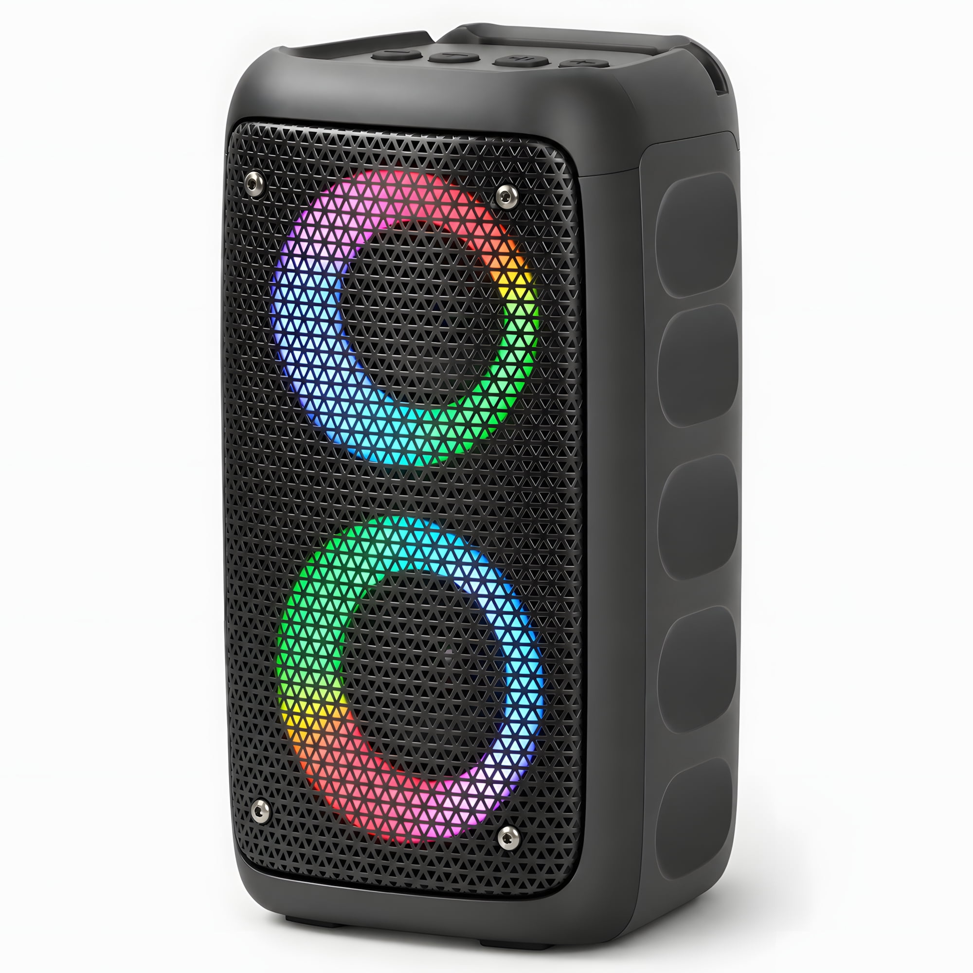Portable Bluetooth Speaker, Dual Speakers and RGB Lights, Wireless Speaker with Loud Sound, for Home, Party, Outdoor, Gift
