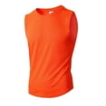 thumbnail image 4 of HAOTAGS Mens Tank Tops Sleeveless Muscle T Shirts for Men's Fitness,Quick Dry Gym Tank Top for Men Orange Size S, 4 of 9