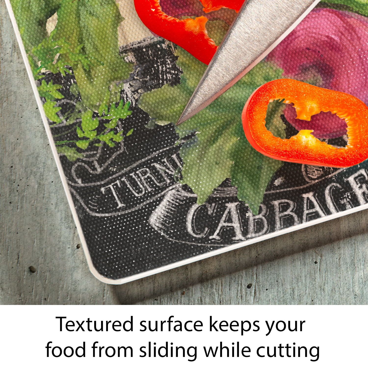 CounterArt "Our Farm" 3mm Heat Tolerant Glass Cutting Board 15" by 12"