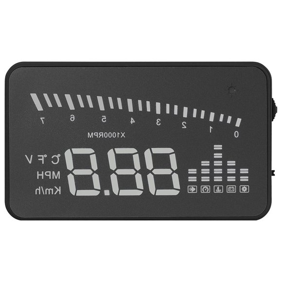 Heads Up Display for Cars 3 in HUD Speedometer with OBD2 Interface Displays Speed RPM Water Temperature Voltage Mileage