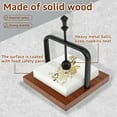 thumbnail image 6 of FUYGRCJ Wood Napkin Holder for Table, Square Tabletop Napkin Dispenser, Cocktail Napkin Holder with Sophisticatedly Metal Center Bar, for Home, Kitchen, Office, Restaurant, Hotel, Cafe, Bar, 6 of 11