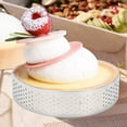 thumbnail image 3 of 8Pcs Stainless Steel Tart Ring, Heat- Perforated Cake Mousse Ring Round Double Rolled Tart Ring Metal Mold 8cm, 3 of 4