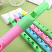PAMINGONO 12Pcs Plastic Recorder Music Flute Assorted Colors