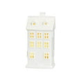 thumbnail image 1 of White Ceramic LED House | Christmas Village Light Up Festive New House C0T2, 1 of 9