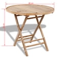 thumbnail image 4 of vidaXL 5 Piece Folding Outdoor Dining Set Bamboo, 4 of 5