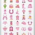 thumbnail image 4 of 35pcs-50pcs Vintage Stickers Cowboy Stationery Stickers Pink Animal Stickers for Laptops Suitcases Fridge, 4 of 9