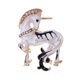 thumbnail image 1 of Broche de unicornio blanco esmaltado de aleación con forma de animal, broche de unicornio con diamantes de imitación para abrigos, sombreros, bufandas y bolsos., 1 of 7