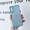 thumbnail image 4 of Compatible with Samsung Galaxy A13 5G Case for Women Girls, Cute Love Heart Pattern Electroplated Design Soft Slim TPU Protective Bumper Cover for Samsung Galaxy A13 5G-Blue, 4 of 10