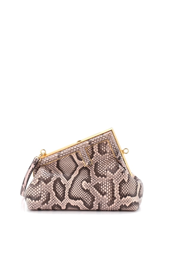Pre-Owned First Bag Python Small By Rebag