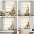 thumbnail image 6 of Spring Flowers Sheer Curtains 108" Extra Long, Country Botanical Budding Floral Pot Stripes Light Filering Curtains, Privacy Drapes Simi Floor to Veiling Curtain for Living Room Window Treatment, 6 of 9