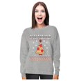 thumbnail image 1 of Tstars Womens Ugly Christmas Sweater Pizza Tree Christmas Gift Funny Humor Holiday Shirts Xmas Party Christmas Gifts for Her Women Sweatshirt Ugly Xmas Sweater, 1 of 6