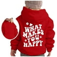 thumbnail image 3 of Boys Girls Hoodies Sweatshirt Graphic Letter Print Long Sleeve Cute Sweatshirts Casual Athletic Hooded Fall Baby Boy Girl Outfit for Birthday Gifts 5-6 Years, 3 of 5