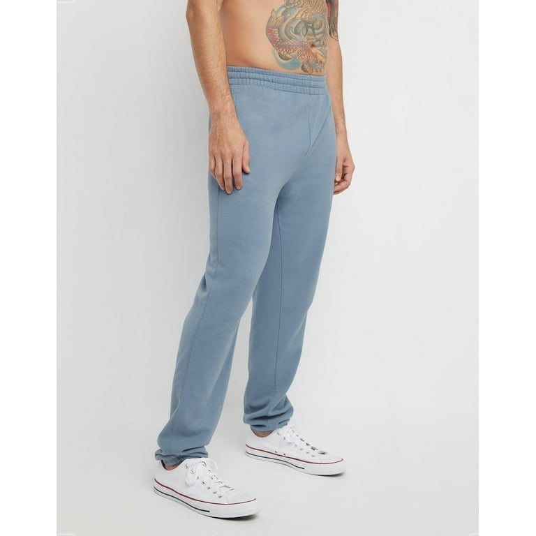 Hanes Originals Men s Garment Dyed Sweatpants with Pockets 31 Saltwater L Walmart