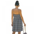 thumbnail image 4 of Robe Florale Été Sans Manches Mini Robe V Cou Dos Nu une Ligne Glisser Robe Haute Taille Slim Plage Balançoire Robes Courtes, 4 of 9