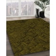 thumbnail image 3 of Ahgly Company Machine Washable Indoor Rectangle Transitional Dark Bronze Brown Area Rugs, 7' x 10', 3 of 7