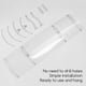 thumbnail image 5 of Transparent Adjustable AC Vent Air Deflector Air Conditioner Windshield Baffle Anti-Direct Blow, 5 of 5