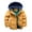 Yellow, variant on Toddler Boy Winter Coat Kids Winter Latest Thicken Hooded Jacket Warm Quilted Coat Casual Outdoor Cool Cute for Boys Girls Autumn Spring(Yellow,6-7 Years)