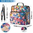 thumbnail image 2 of FORMRS Zipper Binder with Shoulder Strap 2-inch Ring 500 Sheet Capacity File Bag, Light Colorful Circles, 2 of 5