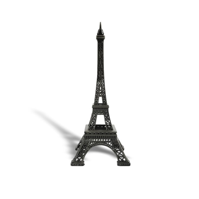 Decoración de estatua de la Torre Eiffel, 10 cm, aleación de metal, Allgala, color negro