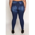 thumbnail image 4 of Womens Plus Size WAX Distressed Skinny Jeans, 4 of 4