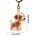 thumbnail image 2 of Orangide Pet Hair Keychain Dog Memorial Keepsake Clear Puppy Shaped Capsule Container for Fur Storage Pendant Gift for Dog Lovers, 2 of 9