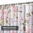 thumbnail image 4 of LALILO Waterproof Rose Flower Shower Curtain with Vintage Floral Bouquet, 72x72 in, 12 Hooks, Bathroom Decor, 4 of 6