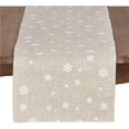 thumbnail image 1 of Saro Lifestyle 7352.N1654B Rouleau de Table en Flocon de Neige Mélangé Poly et Lin de 54 Po&44; Naturel, 1 of 1