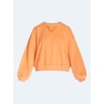 thumbnail image 5 of Scoop Women's Mineral Wash Cropped Crewneck Sweatshirt, Sizes XS-XXL, 5 of 5