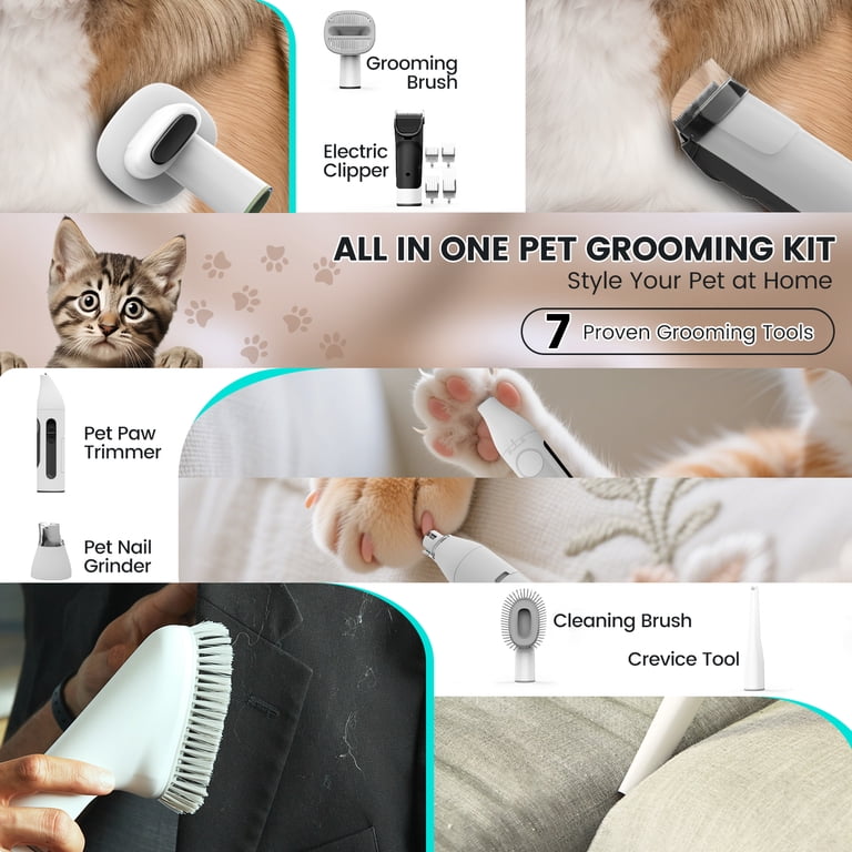 AIRROBO PG80Plus Dog Grooming Kit, 7 Tools photo 7