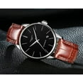 thumbnail image 2 of GUANQIN Men Analog Business Clock Japanese Automatic Self-Winding Mechanical Stainless Steel or Genuine Leather Band Vintage Wrist Watch Date, 2 of 6