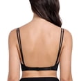 thumbnail image 2 of Exerin Women's Plunge Backless Bra Underwire Push Up Padded Multiway Low Back Bras(34C,Black), 2 of 7