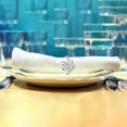 thumbnail image 2 of Worallymy 12pcs/pack Leaf Shaped Napkin Rings Buckle Holders Party Napkin Rings for Christmas Thanksgiving Parties, Wedding Adornment, Table Decoration Accessories, 2 of 6