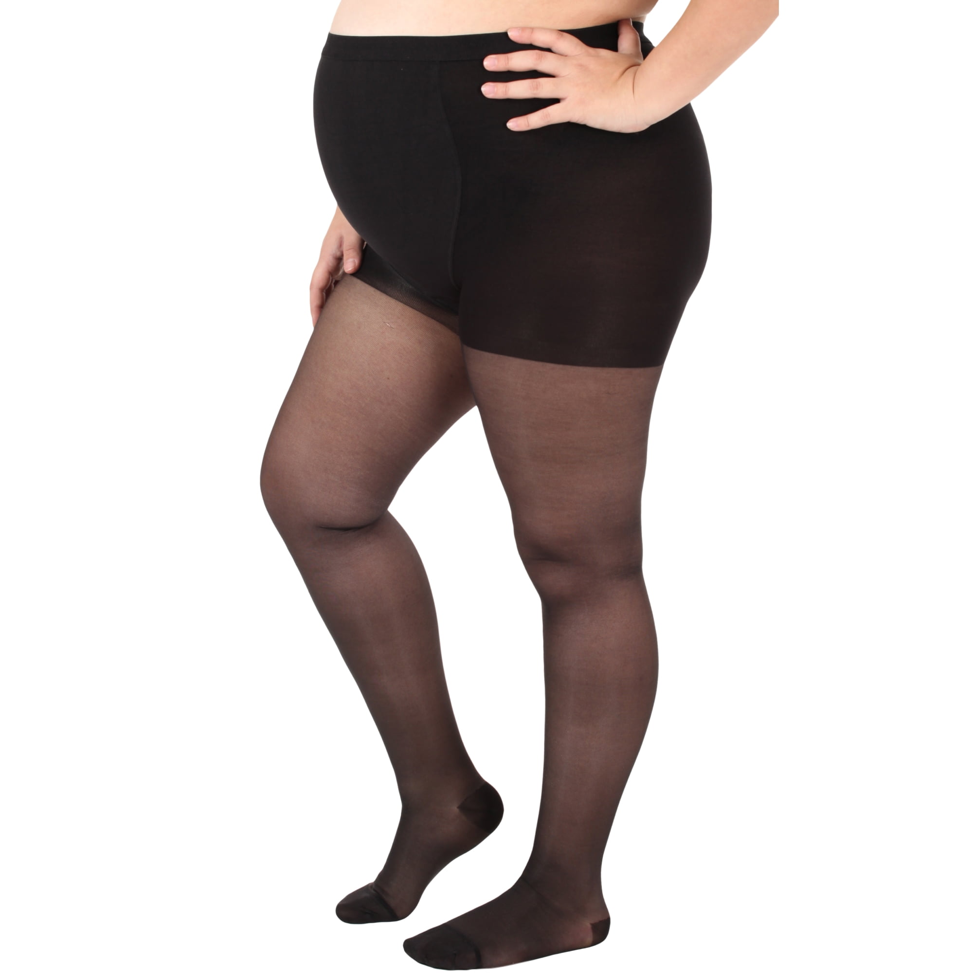 Made in USA Womens Maternity Compression Pantyhose 1520mmHg Black