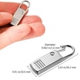 thumbnail image 2 of Reemplazo de la LengüEta de la Cremallera de 20 Piezas, Tirador de Cremallera de Metal Tirador Deslizante de Cremallera Manija Extensible Fijador para Maletas Mochilas, 2 of 5