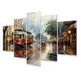 thumbnail image 2 of Designart "Vibrant Night in New Orleans Cityscape II" New Orleans Metal Wall Décor Set, 2 of 5