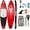 Red 2, variant on Extra Wide Inflatable Stand Up Paddle Board, 10 Ft 6 in with Premium Sup Paddle Board, Removable Fins, Backpack, Floating Paddle, Safety Leash, Floating Phone Case for Adults & Youth