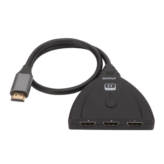 Interruptor de interfaz Multimedia HD 8K 3 en 1 salida 60Hz compatible con HDR 10 HDCP 2,3 interfaz Multimedia HD 2,1 divisor para Xbox