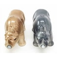 thumbnail image 3 of Dueling African And Asian Rhinoceros Rhino Salt Pepper Shaker Set Ceramic Home and Kitchen Decorative For Pachyderm Collectors Party Hosting Accessory, 3 of 4
